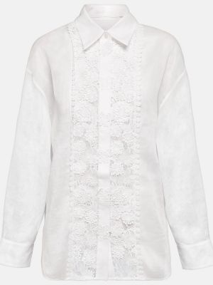 Krajková košile Zimmermann bílá