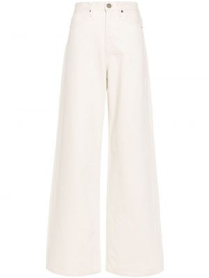 Voľné džínsy Calvin Klein biela