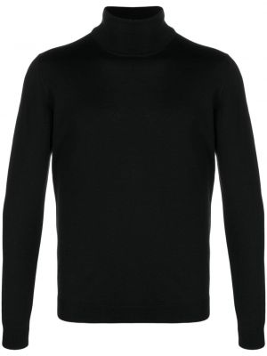 Vlněný svetr z merino vlny Roberto Collina černý