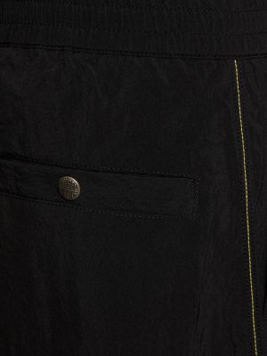 Pantaloni cargo din nailon cu croială lejeră Diesel negru