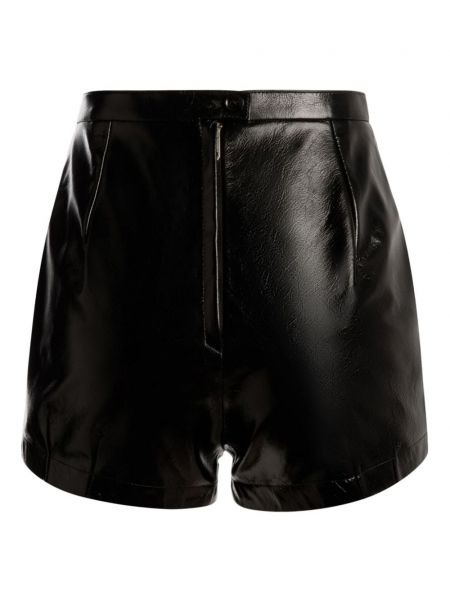Shorts en cuir Bally noir