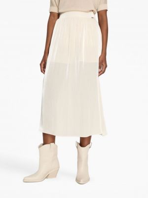 Midi sukně Armani Exchange bílé