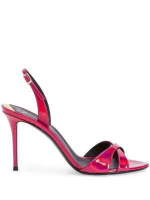 Sandale din piele Giuseppe Zanotti roz