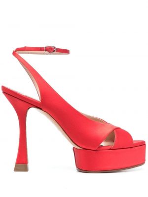 Sandale cu platformă Casadei roșu