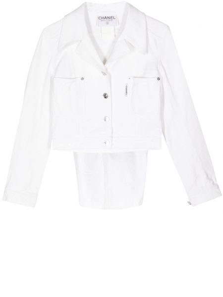 Anzug mit geknöpfter Chanel Pre-owned weiß