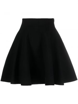 Mini spódniczka wełniana Nina Ricci czarna