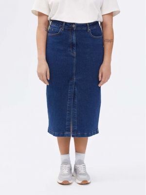 Slim fit džínová sukně Americanos modré