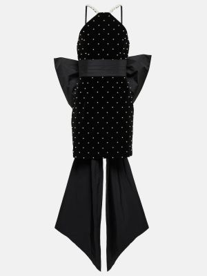 Βελούδινη φόρεμα Rebecca Vallance μαύρο