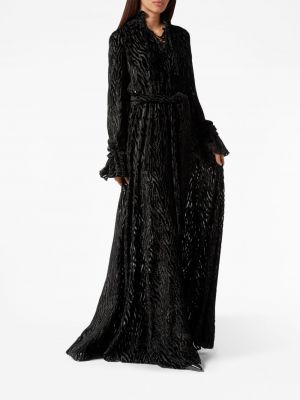 Šifonové koktejlové šaty Philipp Plein černé