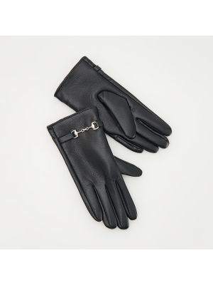 Mănuși din piele din piele ecologică Reserved negru