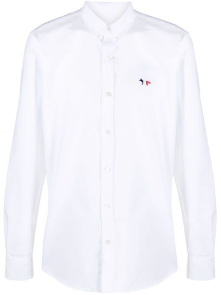 Camisa con bordado Maison Kitsuné blanco