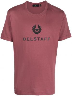 Raštuotas medvilninis marškinėliai Belstaff
