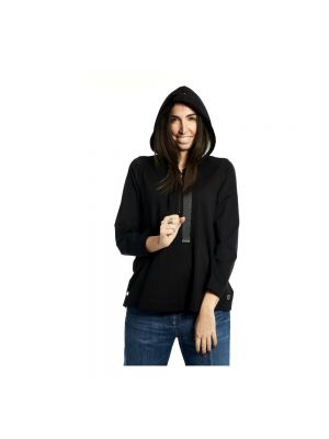 Fleece hoodie Marina Rinaldi schwarz