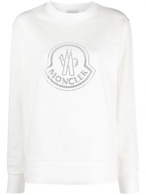 Sweatshirt aus baumwoll Moncler weiß