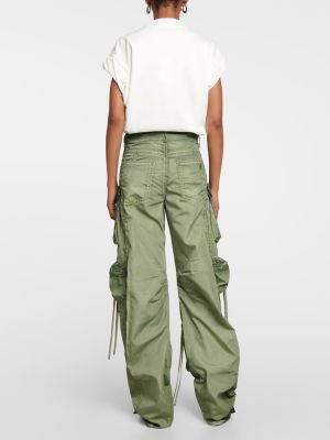 Карго панталони с ниска талия The Attico зелено