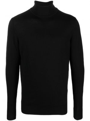 Вълнен пуловер Sunspel черно