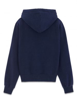 Kokvilnas kapučdžemperis Saint Laurent zils