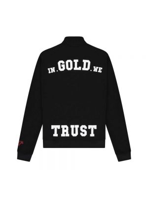 Slim fit pullover mit reißverschluss In Gold We Trust