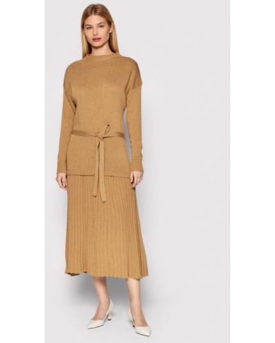 Rinascimento Kötött ruha CFM0010543003 Barna Relaxed Fit