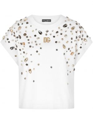 Хлопковая футболка Dolce & Gabbana, белая