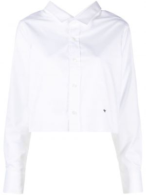 Памучна риза Hommegirls бяло