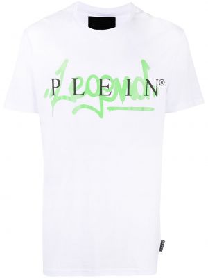 Majica s potiskom Philipp Plein bela
