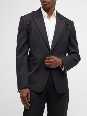 Мужская куртка-смокинг Grain de Poudre Crystal Harness Alexander McQueen