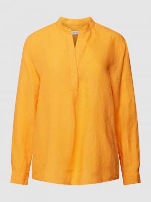 Lniana bluzka Seidensticker pomarańczowa