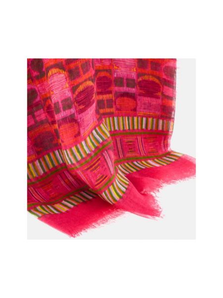 Bufanda de seda de modal Carolina Herrera rojo