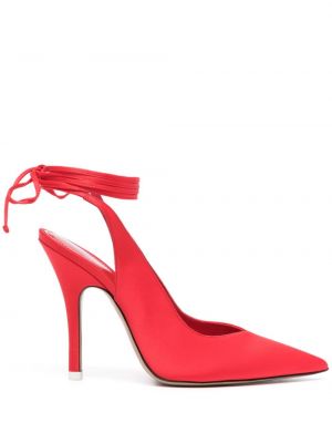Полуотворени обувки The Attico червено