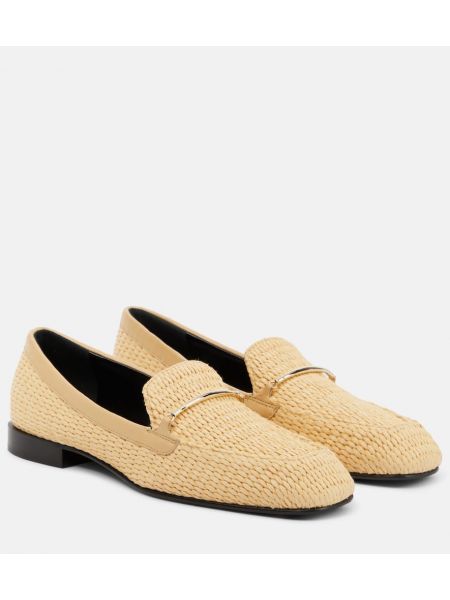 Loafers di pelle Victoria Beckham beige