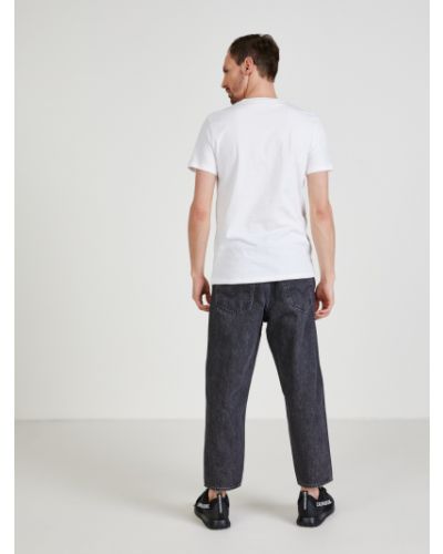 Tričko s potlačou Calvin Klein Jeans biela