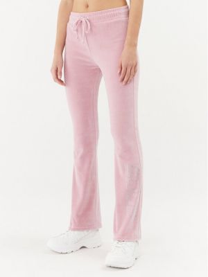 Pantaloni sport din velur 2005 roz