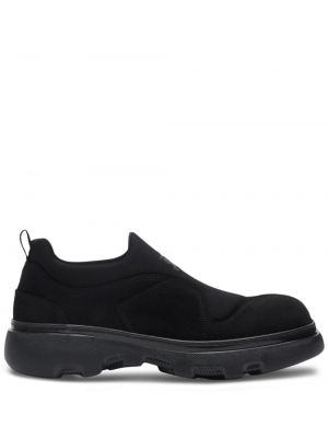 Sneakers σουέντ slip-on Burberry μαύρο