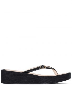 Sandale cu bretele Jacquemus negru