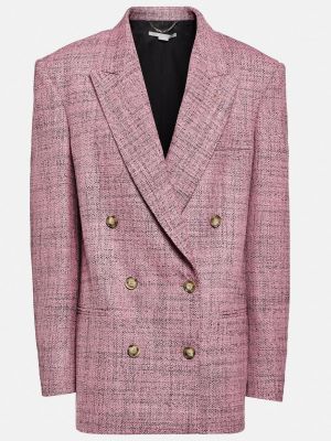 Шерстяной пиджак Stella Mccartney розовый
