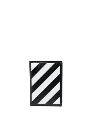 Pruhovaná kožená peňaženka Off-white