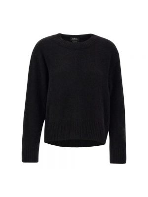 Sweter z okrągłym dekoltem A.p.c. czarny