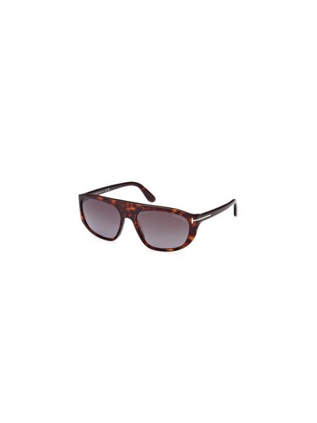 Nylonowe okulary przeciwsłoneczne Tom Ford brązowe