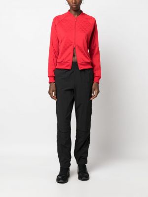 Bluza rozpinana z nadrukiem Adidas czerwona