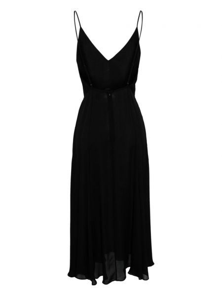 Šilkinis vakarinė suknelė Kiki De Montparnasse juoda
