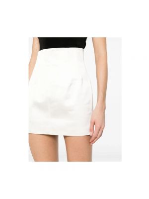 Mini falda Laquan Smith blanco
