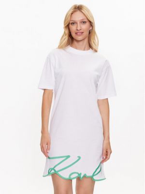 Φόρεμα Karl Lagerfeld λευκό