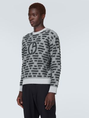 Sweter wełniany Giorgio Armani czarny