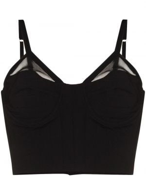 Crop top Markoo - Сzarny