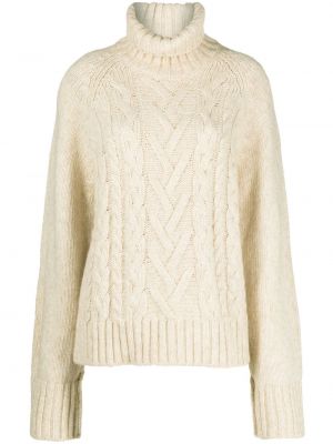Sweter oversize Ganni biały