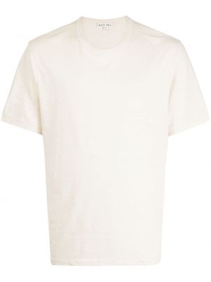 Bavlněné tričko s kulatým výstřihem Alex Mill bílé