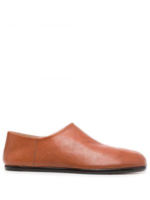 Skinn loafers Maison Margiela brun