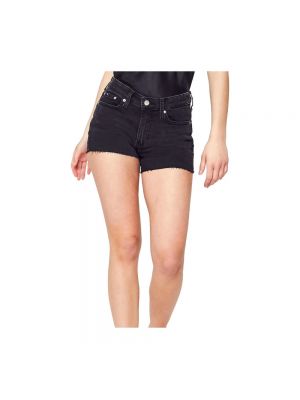 Shorts di jeans Calvin Klein nero