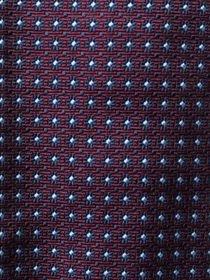 Corbata con bordado de seda Ermenegildo Zegna rojo